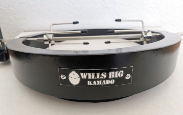 WILLS BIG Kamado Grill Rotisserie Drehspieß Zubehör für 15 zoll
